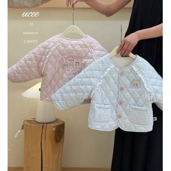  釉兮·25冬～花边格子外套U269352（童装外套）