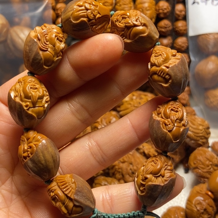 【闪购商品】橄榄核手串/手链紫皮包衣财神