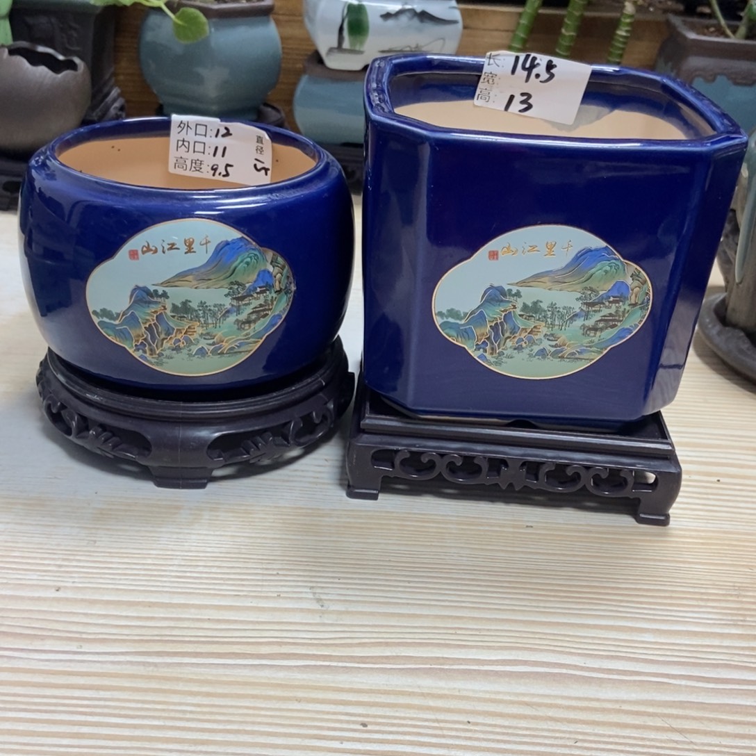 瓷片陶瓷花盆陶瓷艺术