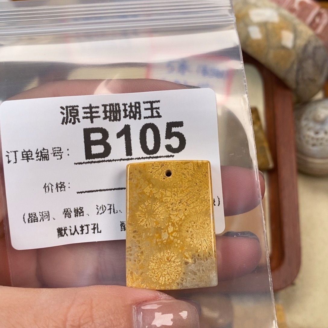 硅化玉颈饰未镶嵌祈*