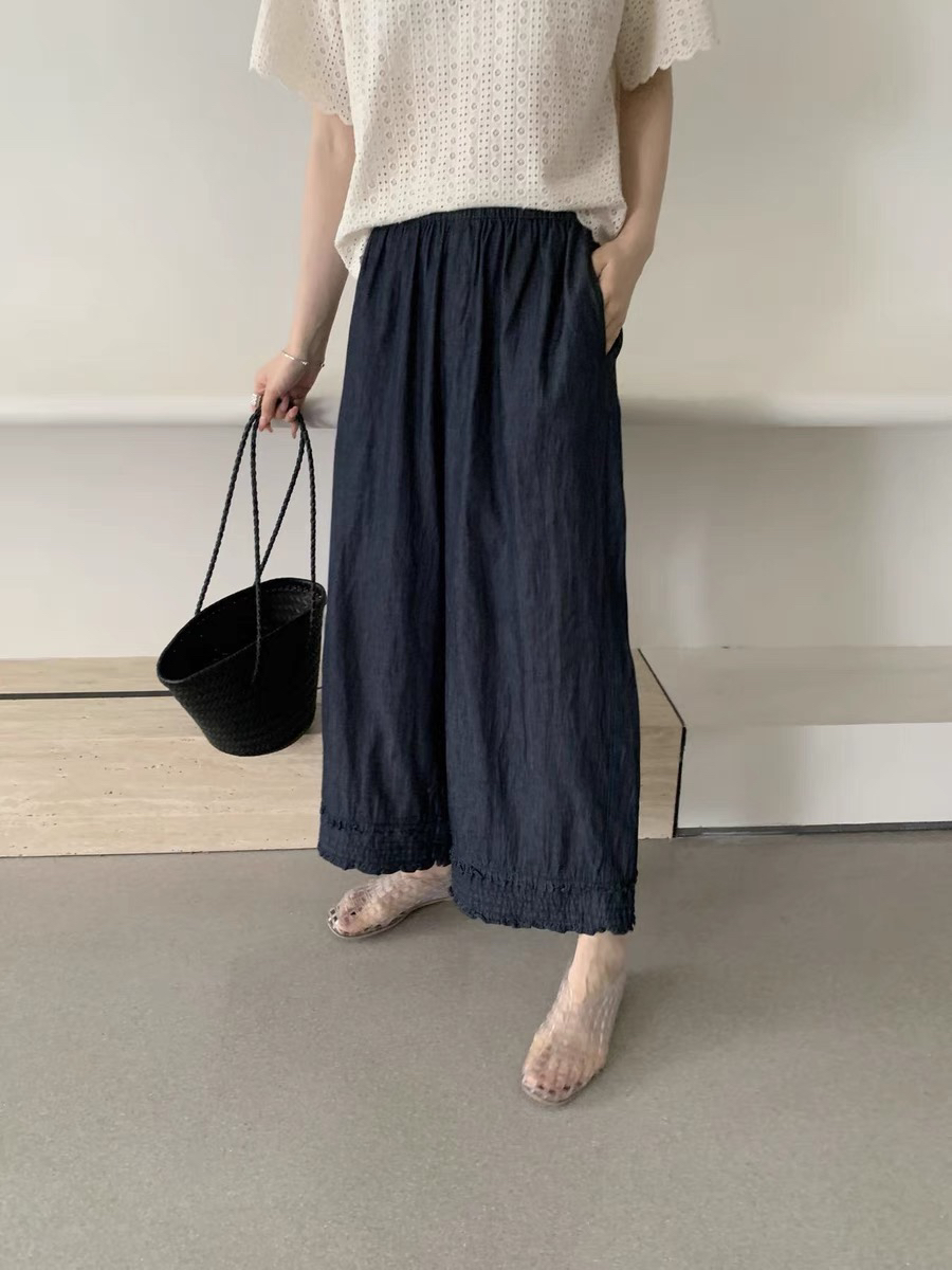 婷～～薄牛仔-意法韩代 休闲裤