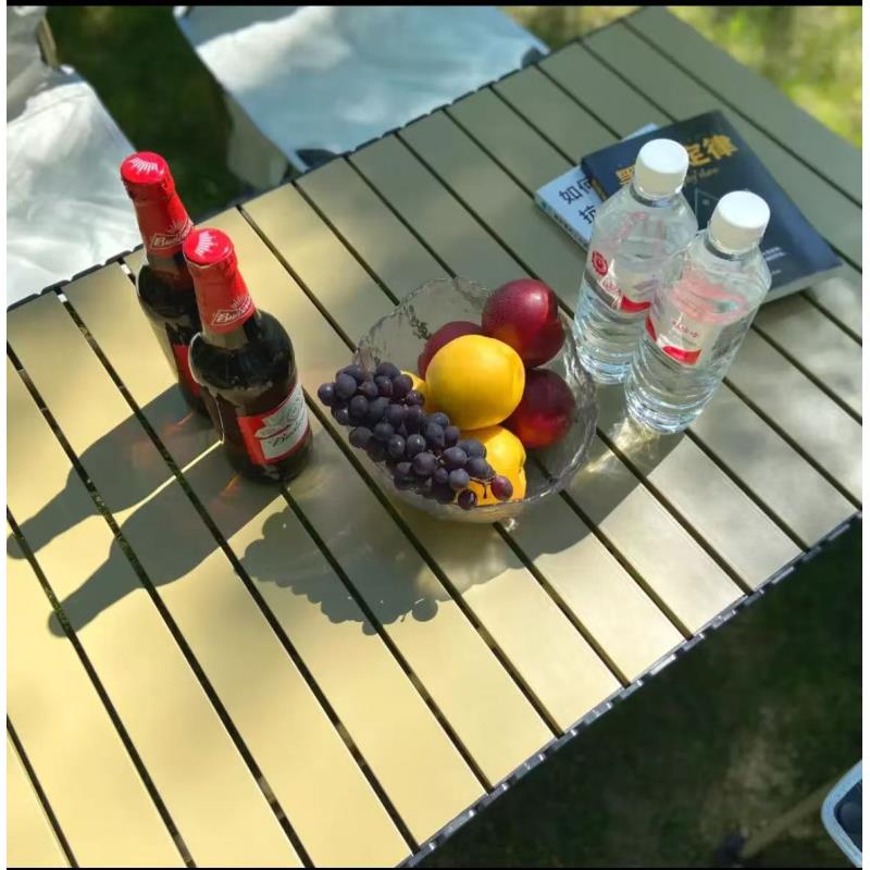 ZG可升降户外蛋卷桌便携折叠桌蛋卷桌露营桌折叠野餐桌