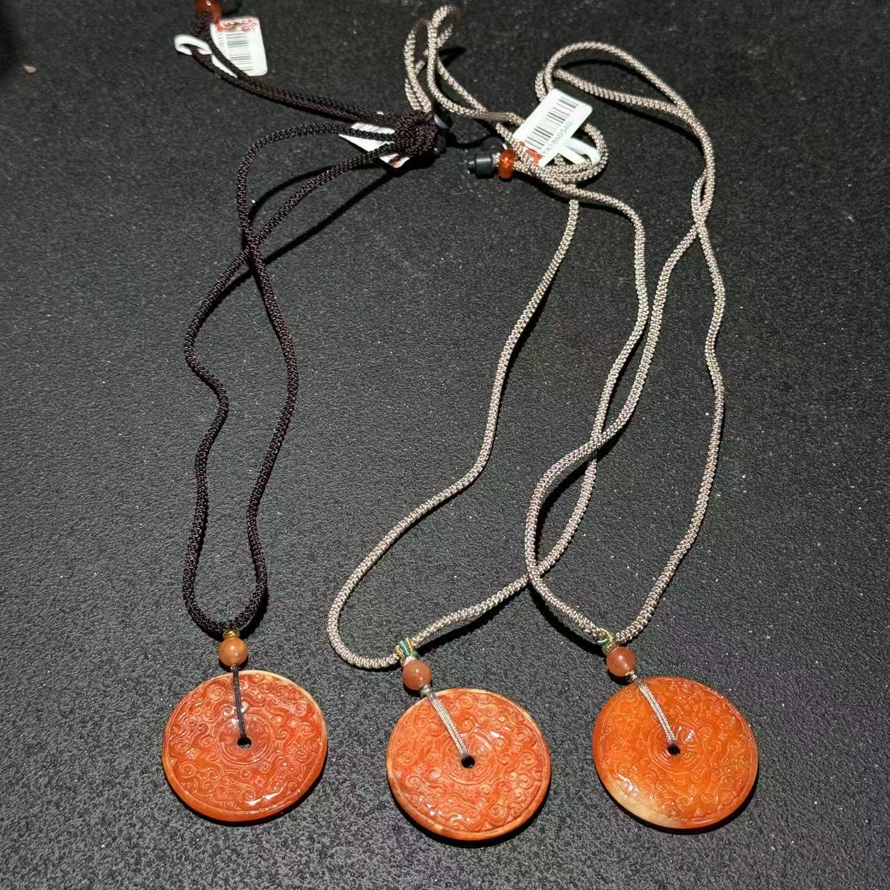 【祁恩珠宝】红翡平安扣D043013—多样性发其一