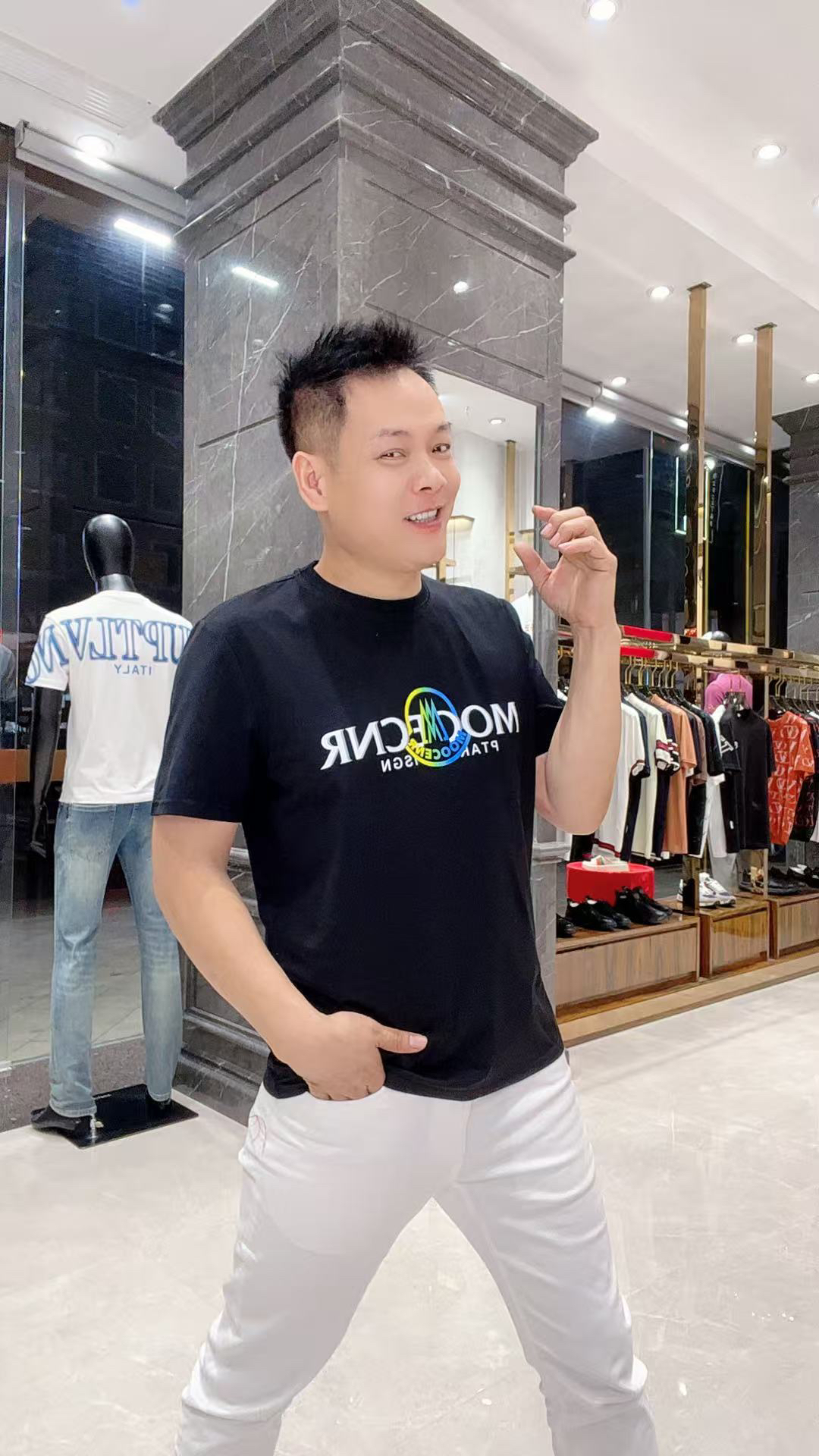 530夏季新款男士欧货时尚丝光液氨棉短袖