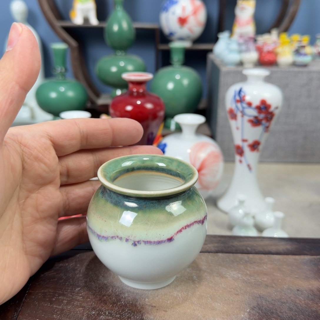 陶瓷手工小花器摆件