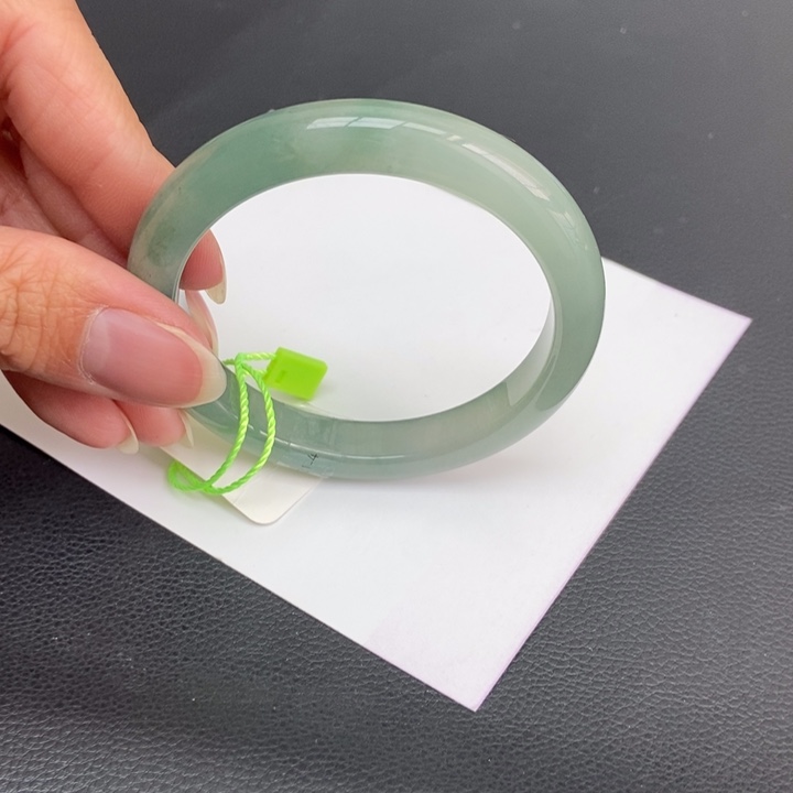 翡翠手镯未镶嵌53-55正圈