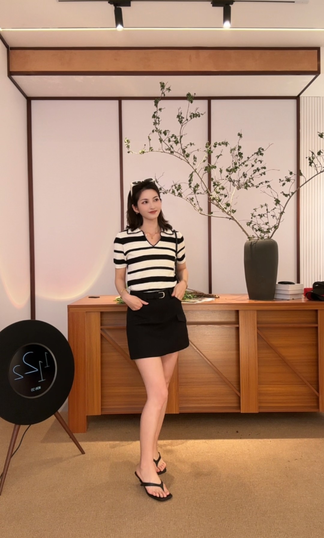 A字短裙高腰显瘦防走光设计时尚百搭半身裙25QZ5046