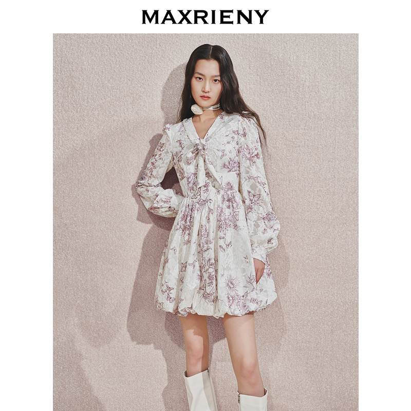 【达人专属】MAXRIENY【商场同款】精致连衣裙