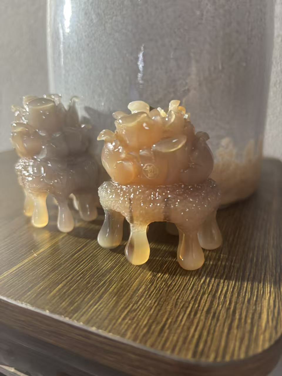 (1089-3389)白水精雕牡丹花头疗梳