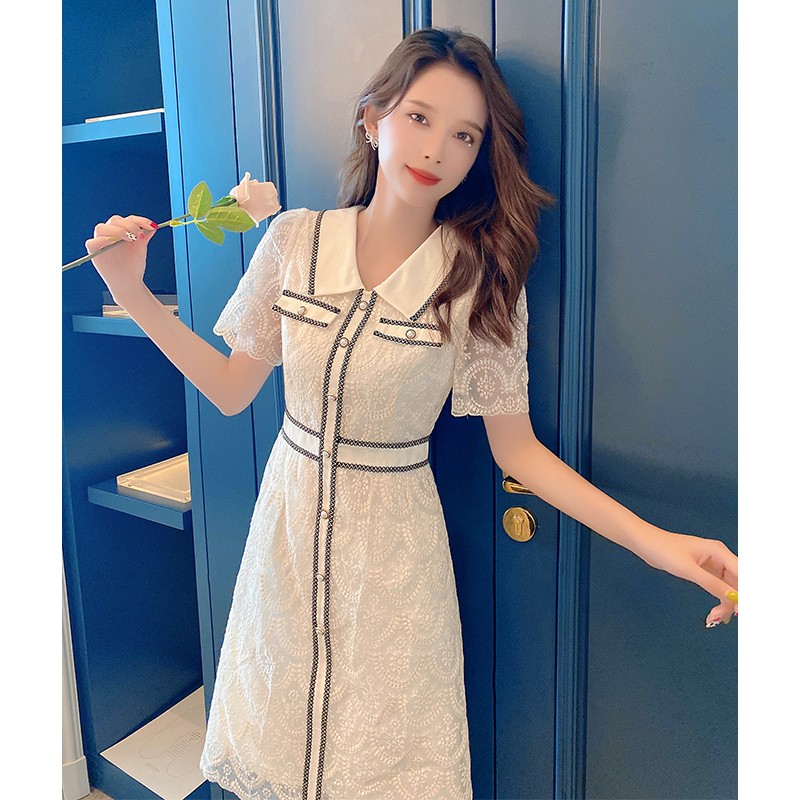 【少量现货】3339囯内设计师品牌女装气质收腰连衣裙