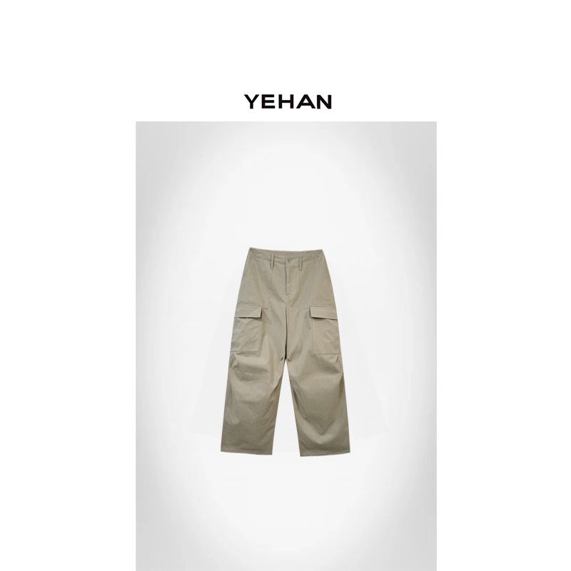 YEHAN 卡其工装裤 2025秋季新款NEW
