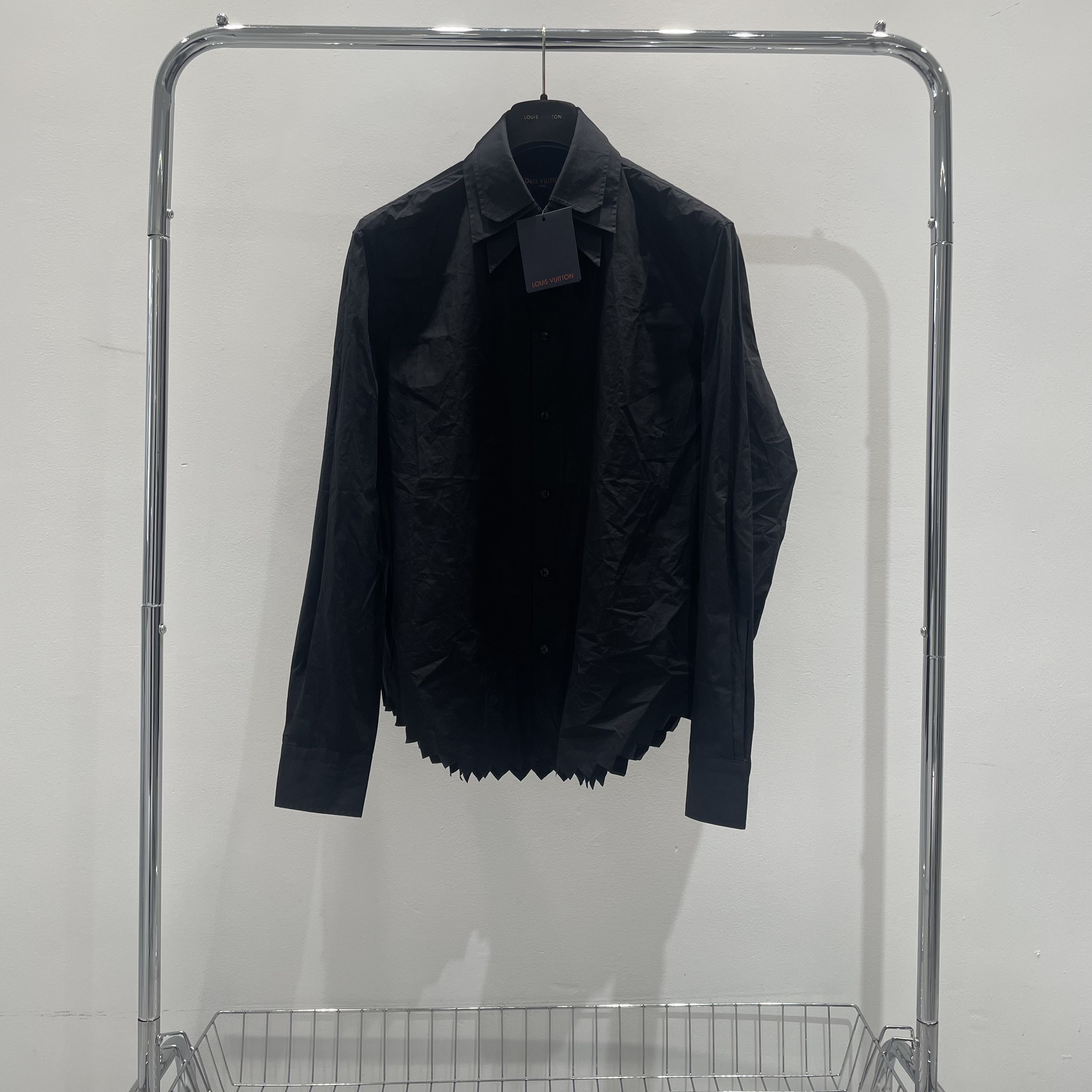 99新 LouisVuitton/路易威登 黑色长袖衬衫 yy00754 尺码s 准新