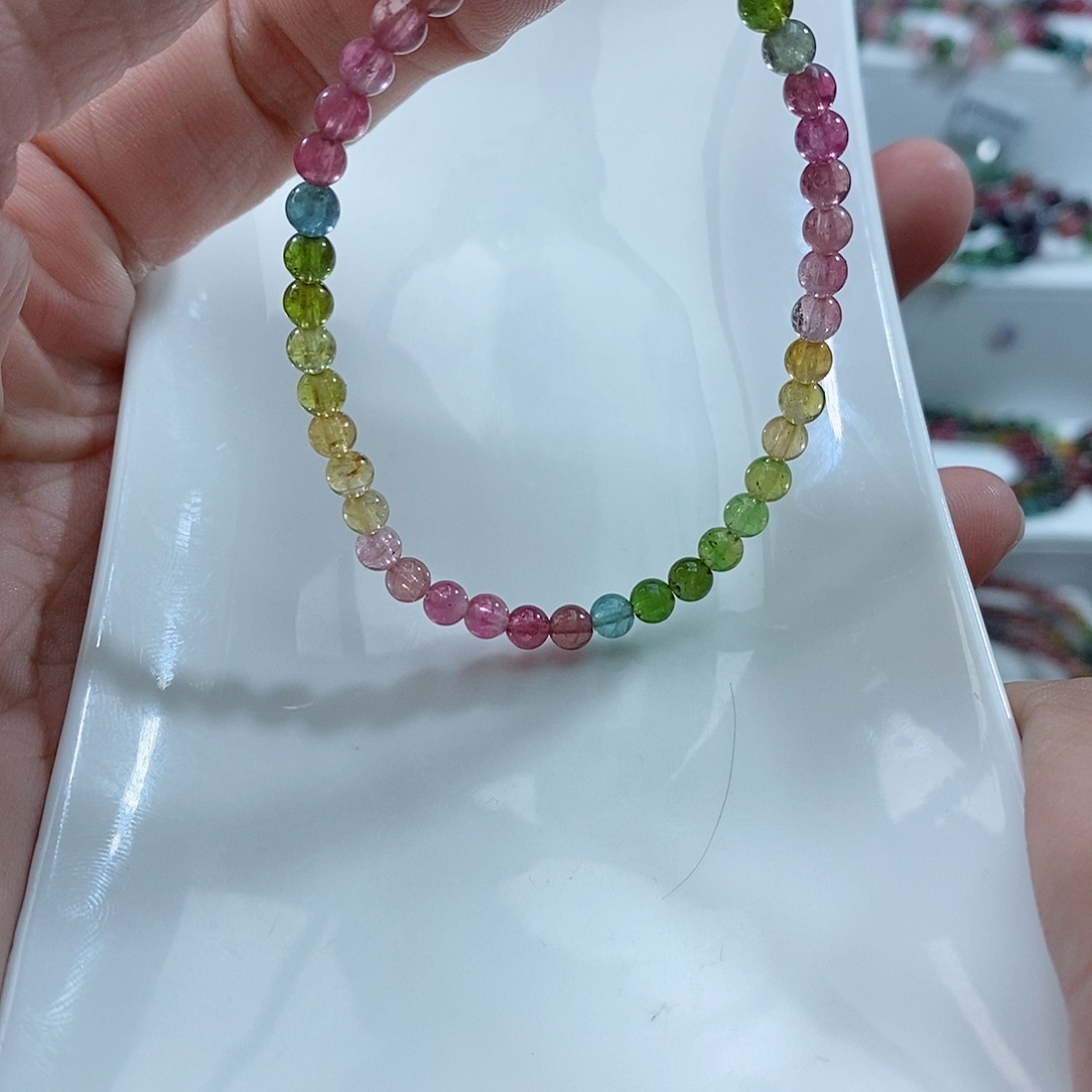 碧玺碧玺未镶嵌手链