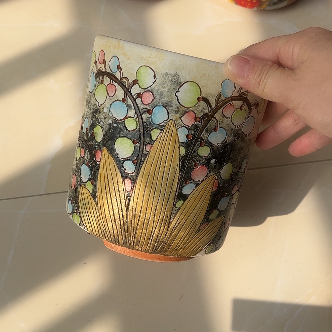 景德镇炫彩手绘口12高14.5