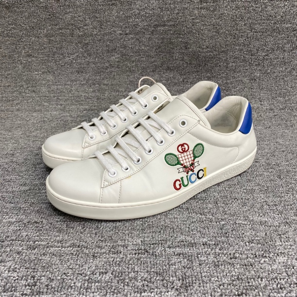 99新 GUCCI/古驰 43码 古驰Gucci 羽毛球拍刺绣logo 休闲鞋 28