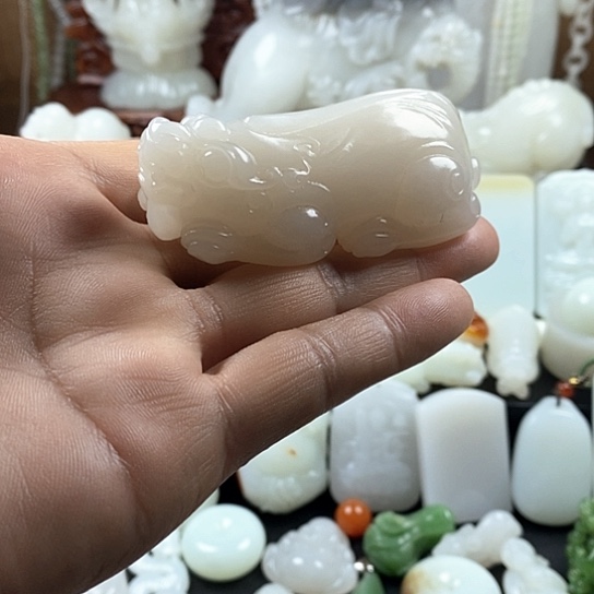 和田玉（白玉）挂件未镶嵌