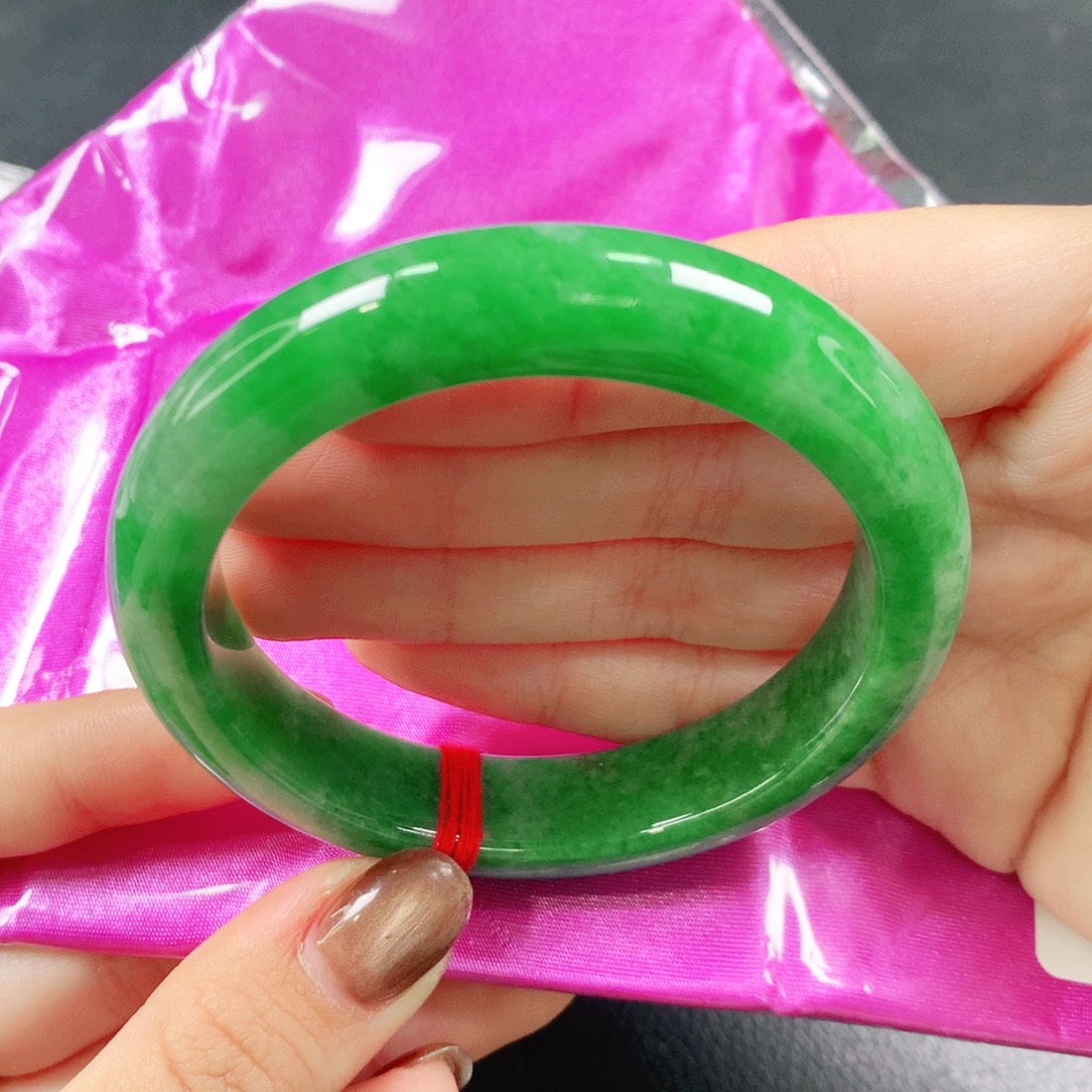 翡翠未镶嵌手镯56圈Z1053