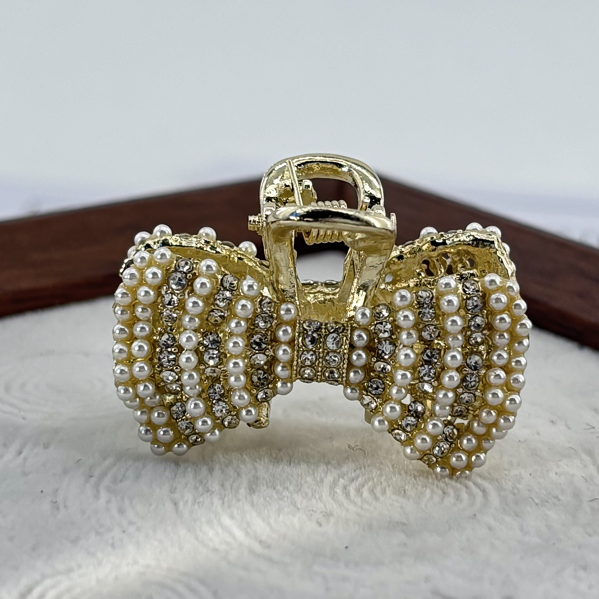 1081简约蝴蝶结抓夹