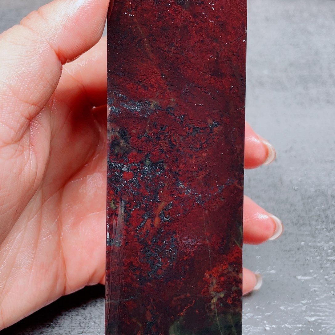 【闪购商品】玉桂林鸡血玉印章镇尺27