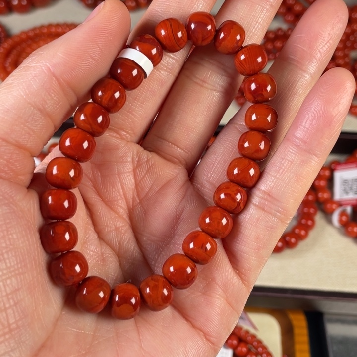 南红玛瑙手链未镶嵌