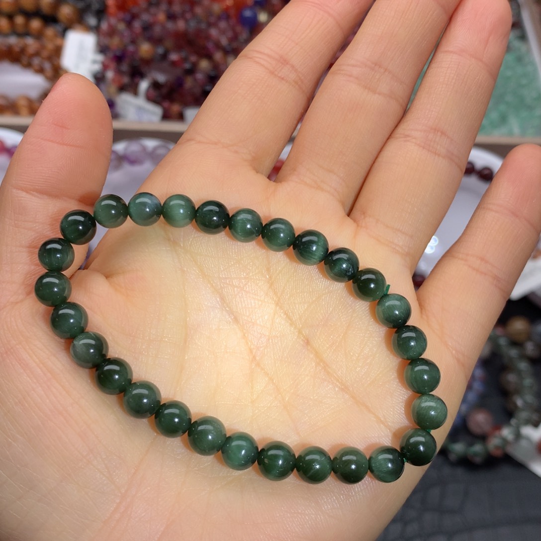 水晶手链未镶嵌绿发晶6