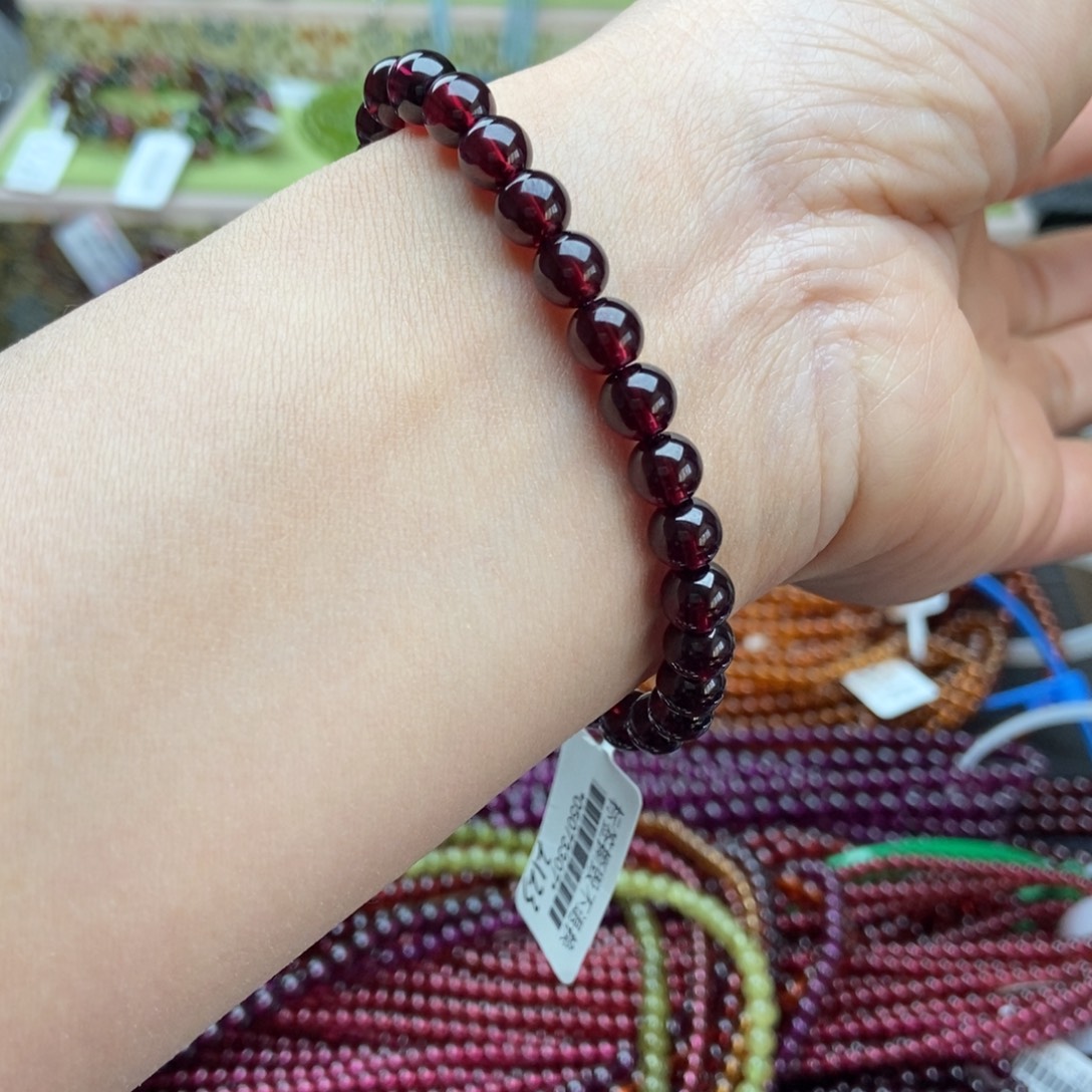 未镶嵌石榴石手串手串6.5