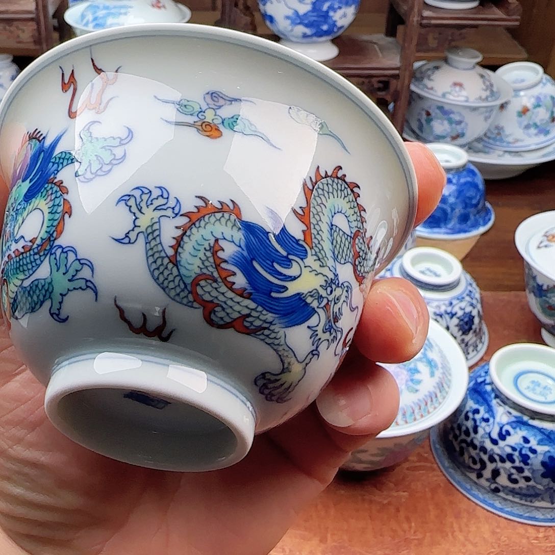 主人杯T*景德镇盖碗