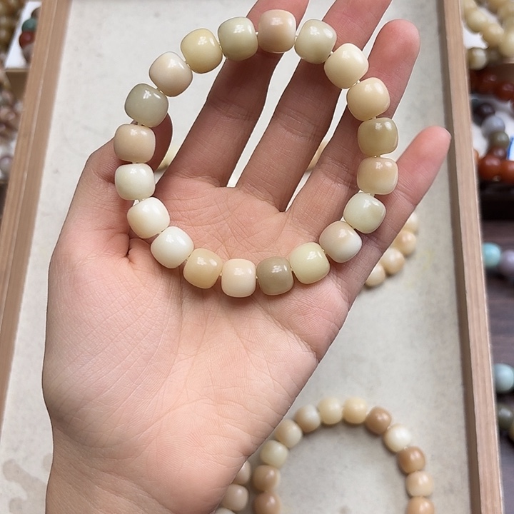 赵***哈菩提根/象牙果手串卡12骨瓷料