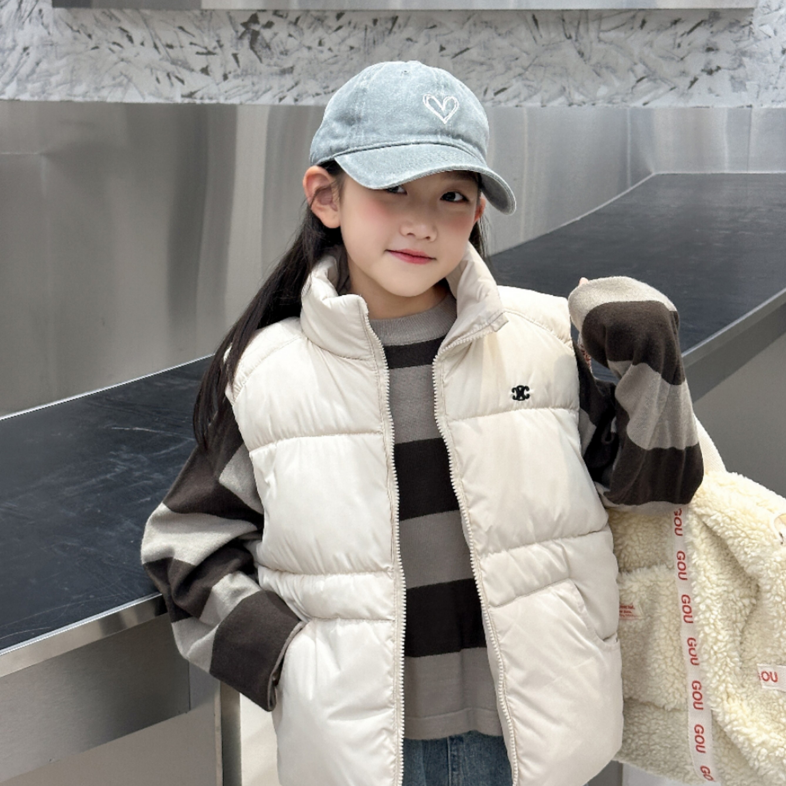 新款儿童秋冬款棉服男童宝宝马甲背心加厚立领外搭女童中大童坎肩