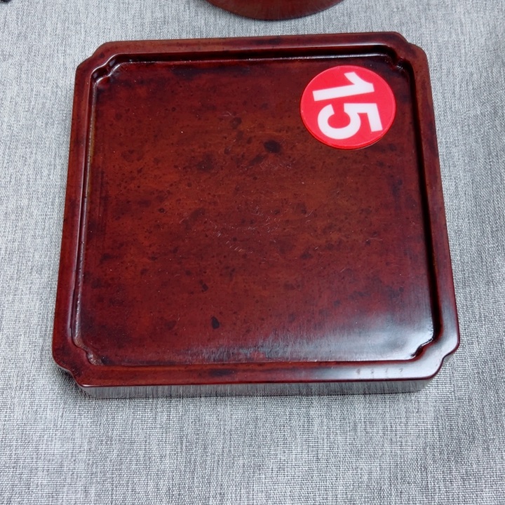 砖雕大漆金砖壶承18.5厘米