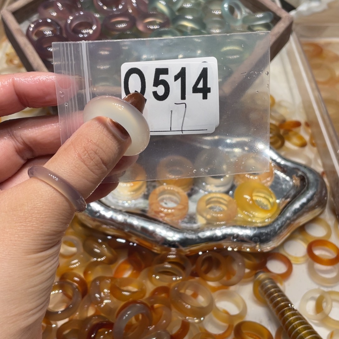 玛瑙/玉髓未镶嵌戒指514