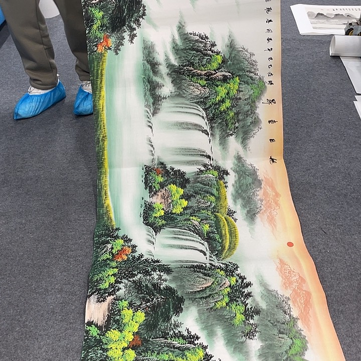 国画今天上午国画作品展示