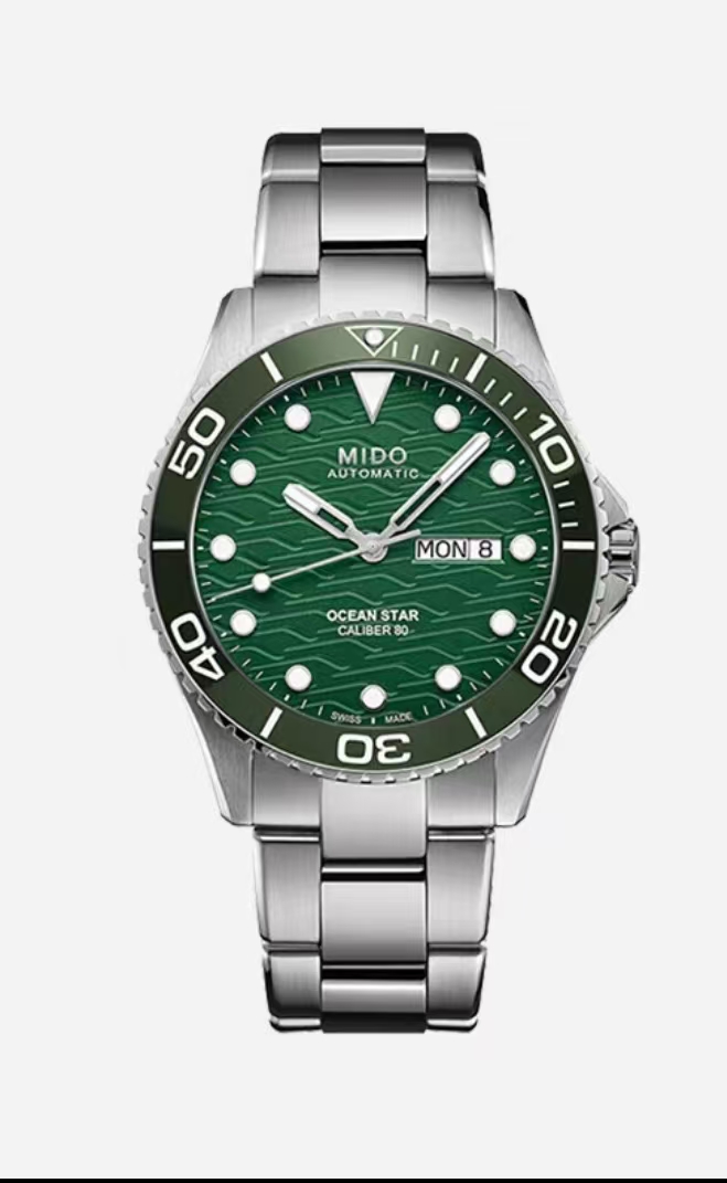 99新 Mido/美度  99新 Mido/美度/ 领航者42.5MM绿色潜水机械男
