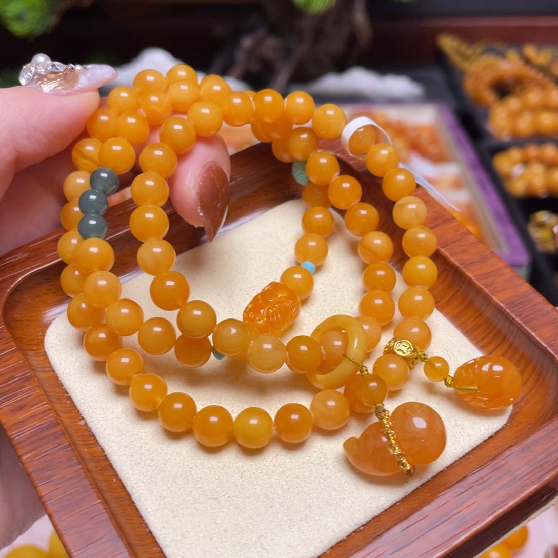 蜜蜡手链未镶嵌手串