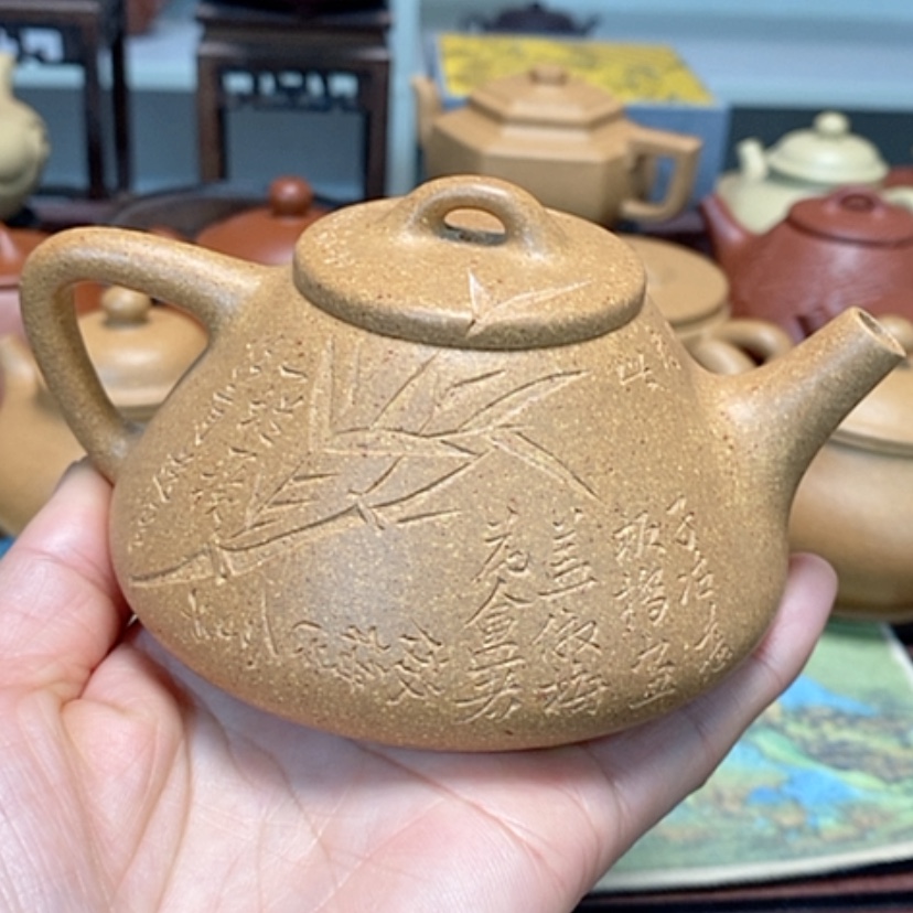 【闪购商品】紫砂茶壶黄金段半手工