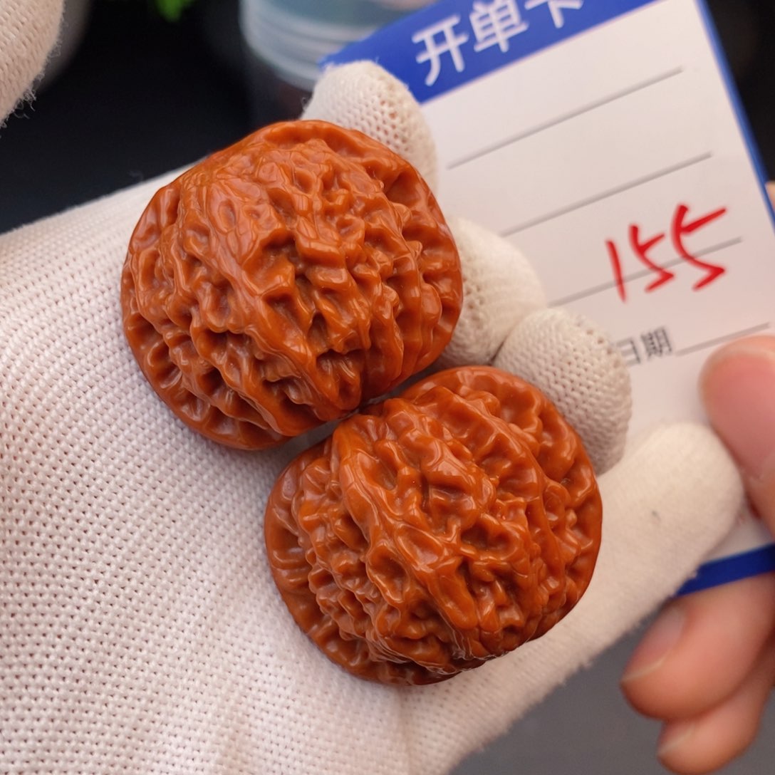 文玩核桃把件36龙眼155