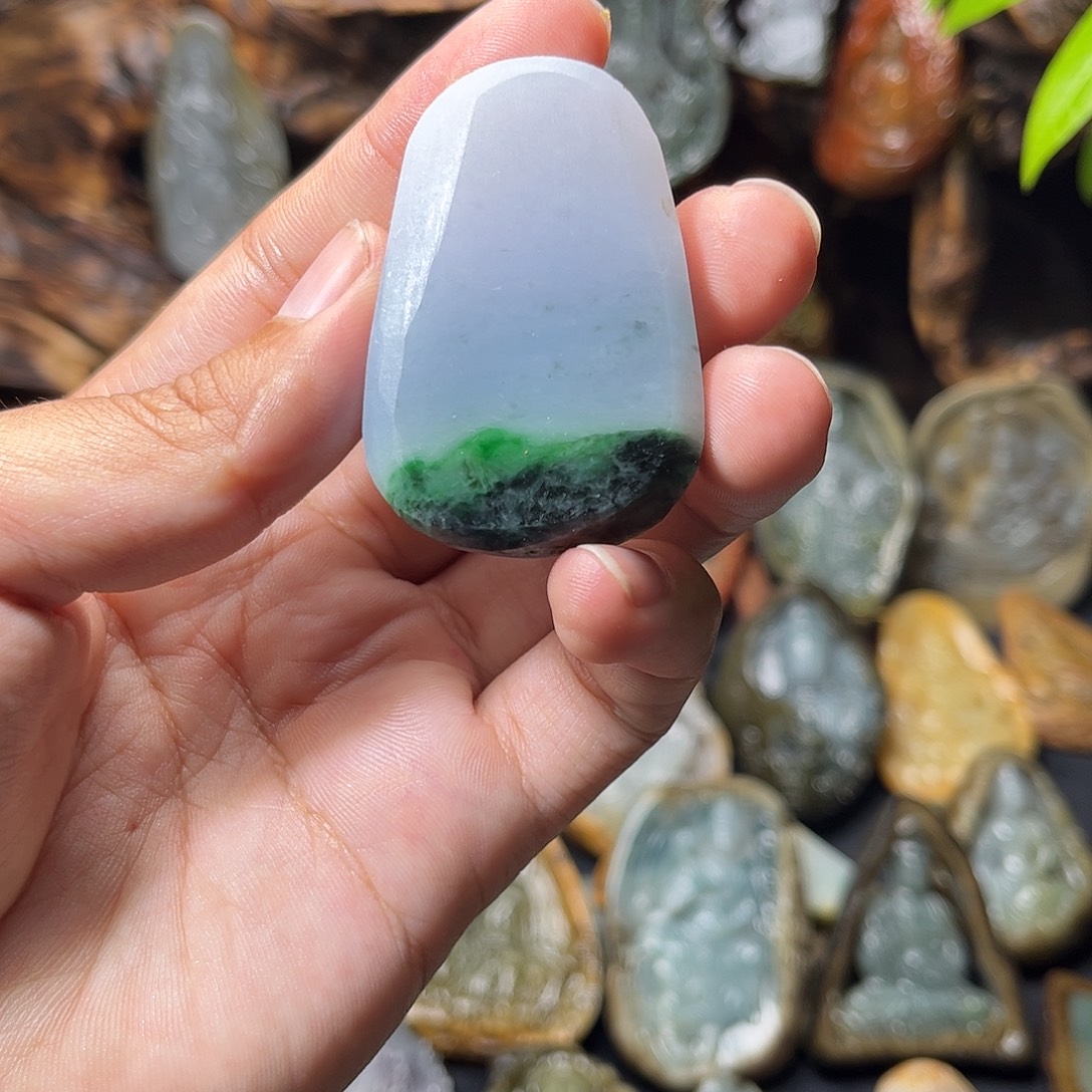 ^***^定制翡翠未镶嵌葫芦