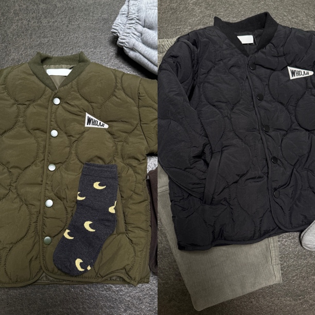 YY童装店 2025冬  日系刺绣棉服