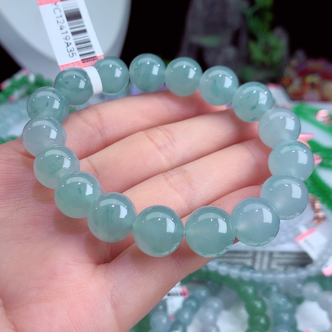 翡翠手链未镶嵌卡12