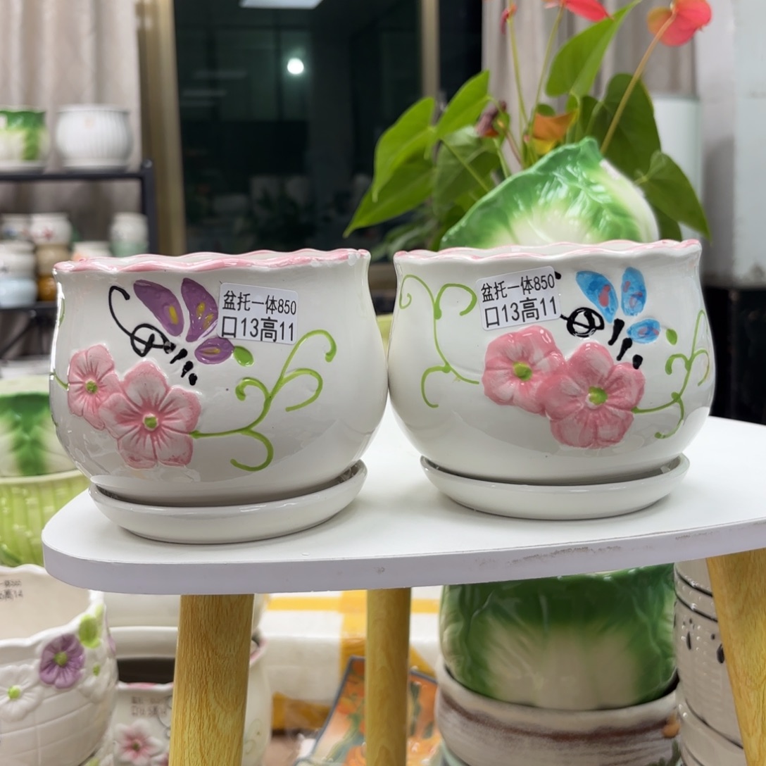 @夏西陶瓷花盆@@5850