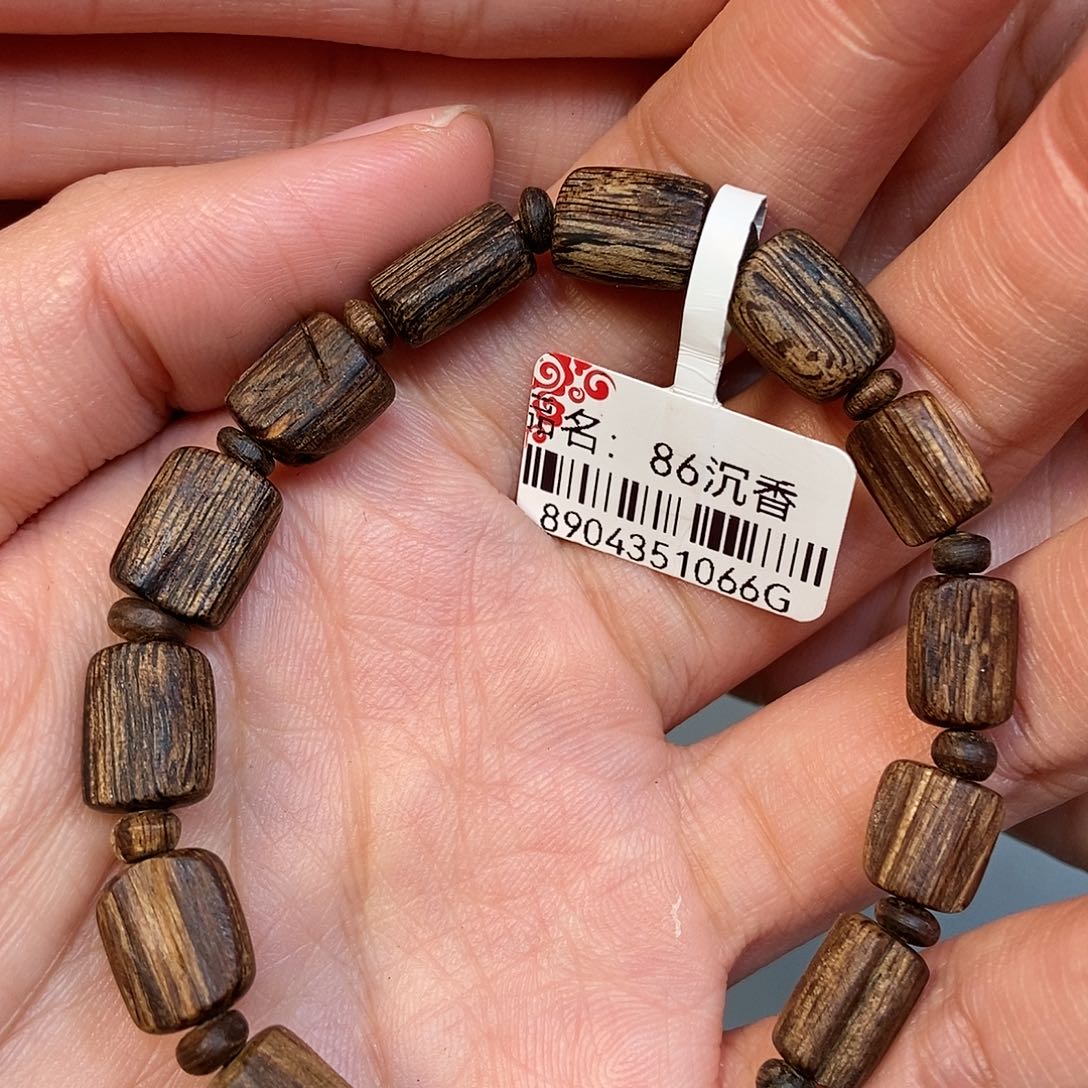 沉香手串天然野斯里兰卡5克，86