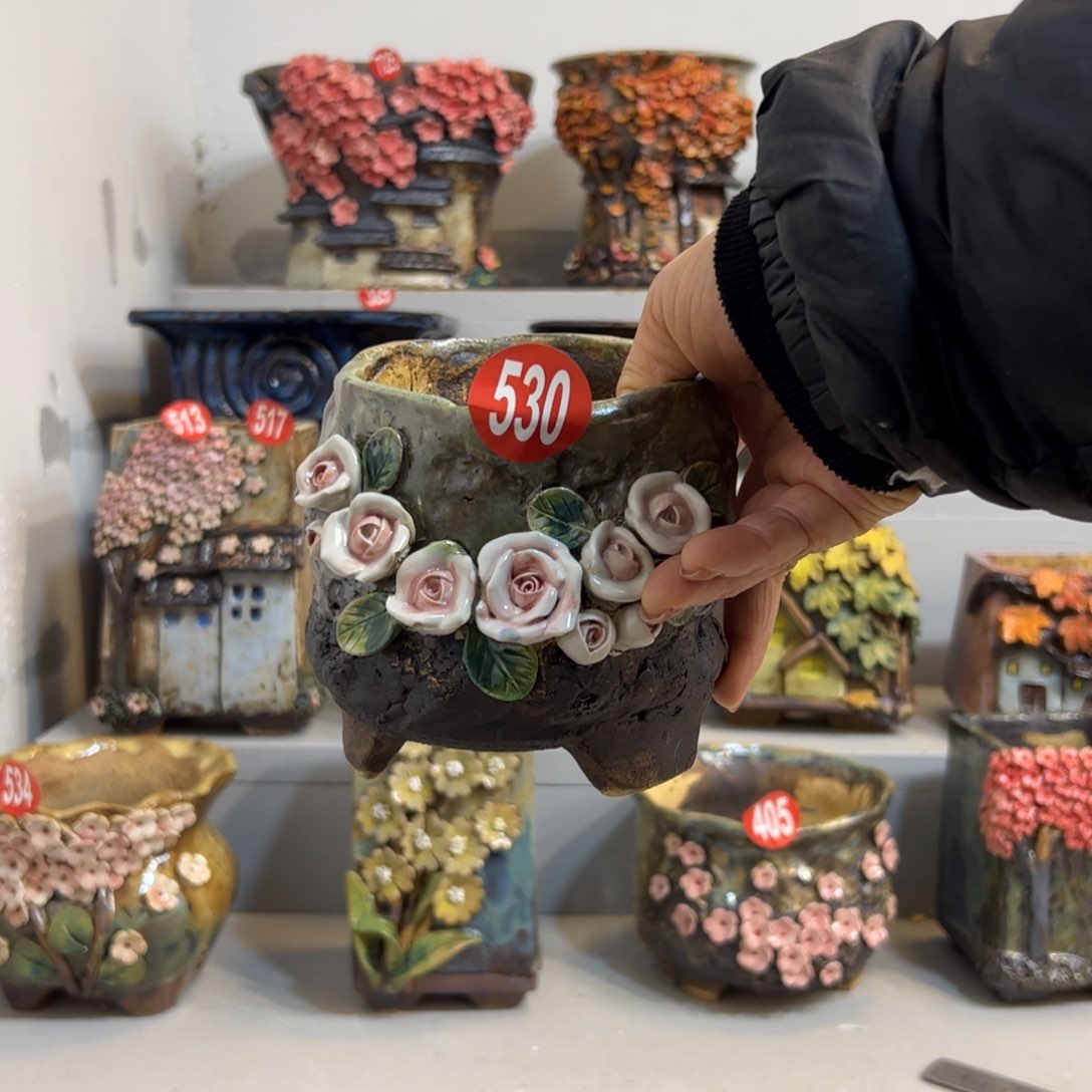 福利530 号陶然花器手工花盆