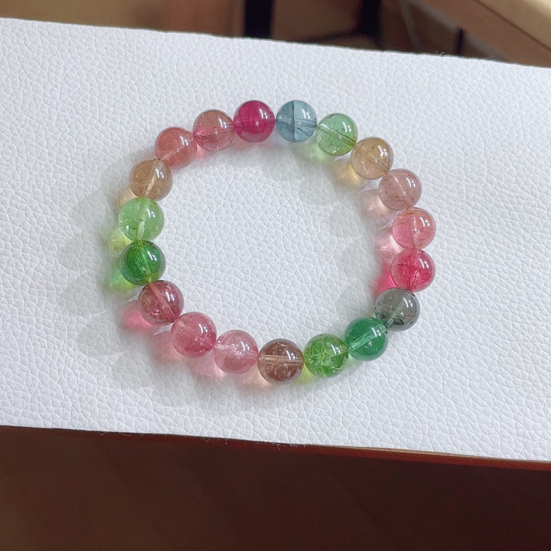 未镶嵌手链碧玺10.3mm左右