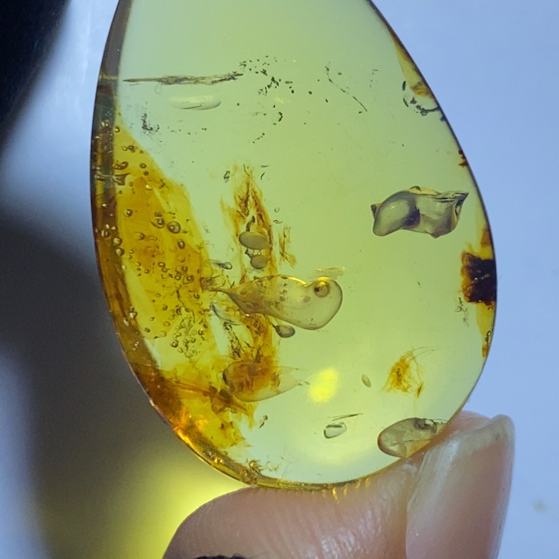 琥珀未镶嵌裸石活水胆