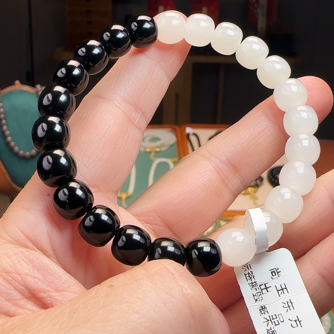 和田玉未镶嵌手链