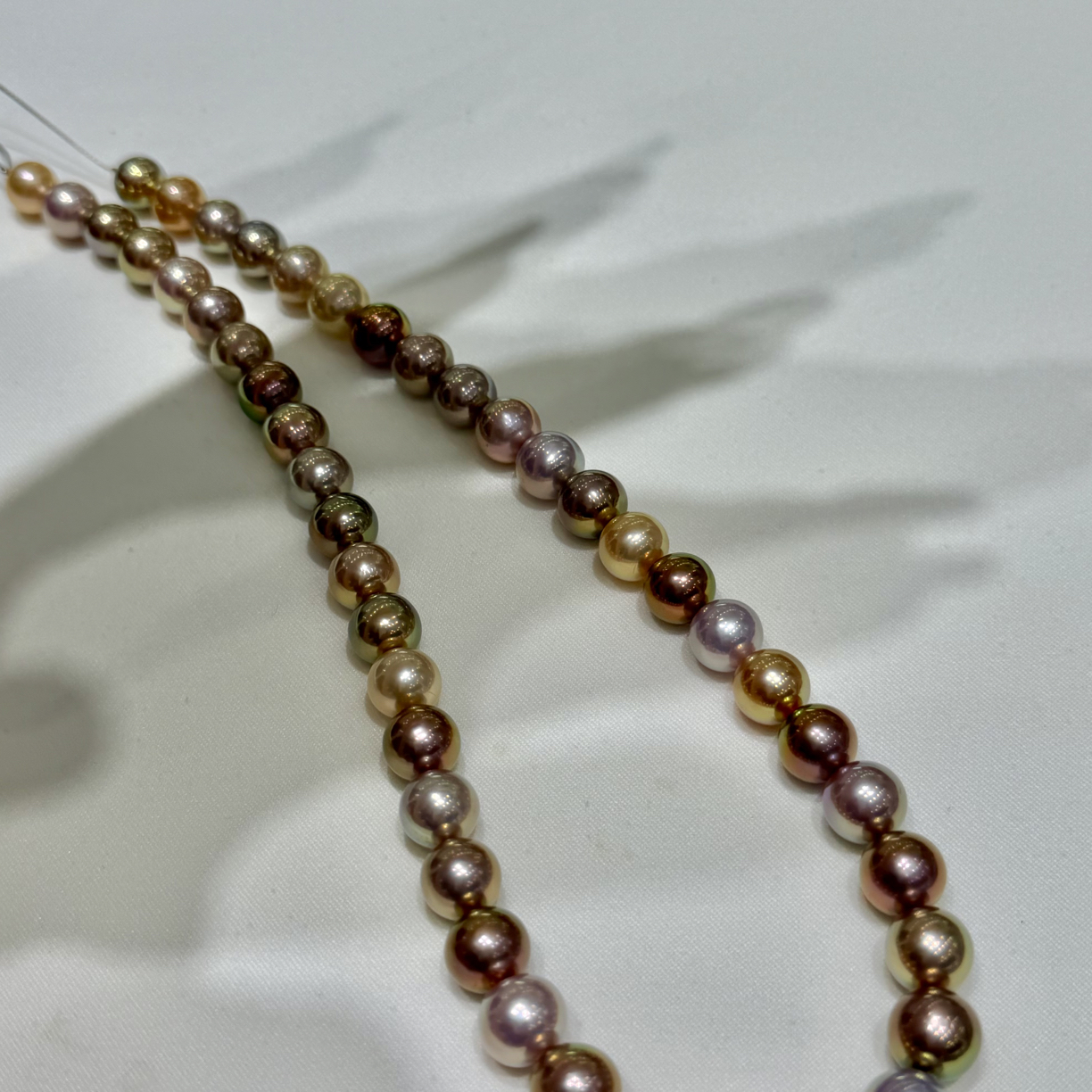 【星洛珠宝】淡水爱迪生怪色珍珠项链9-10mm