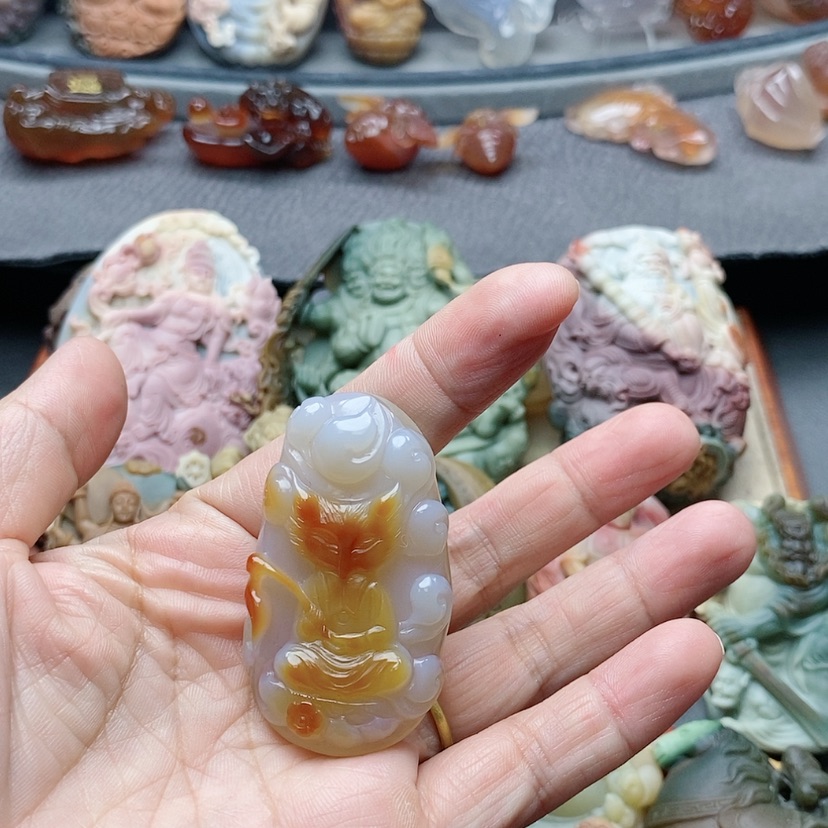 【闪购商品】未镶嵌吊坠定制玛瑙