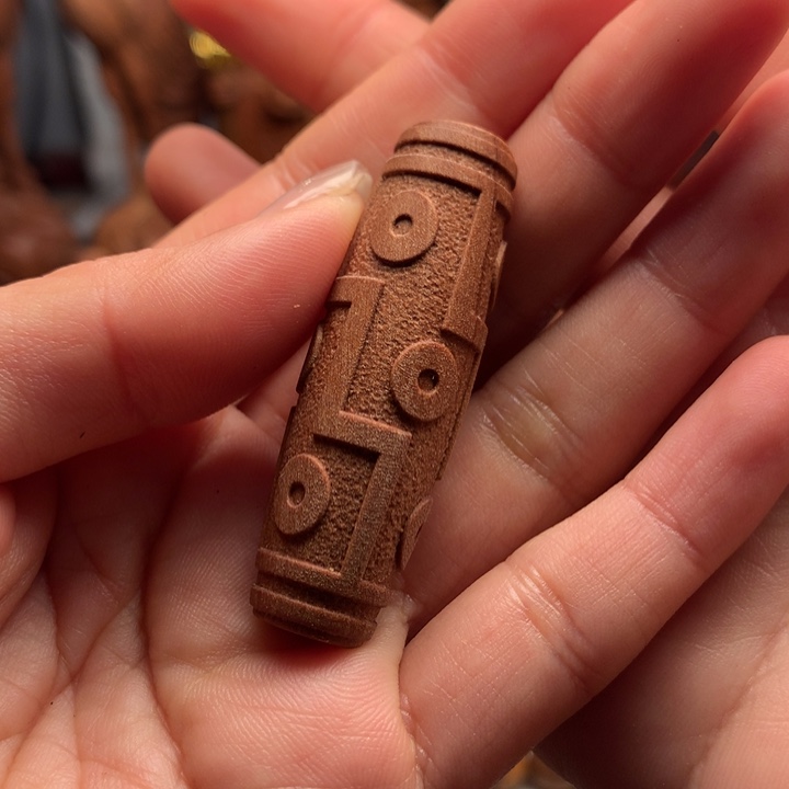 檀香木吊坠老山檀木九眼天珠