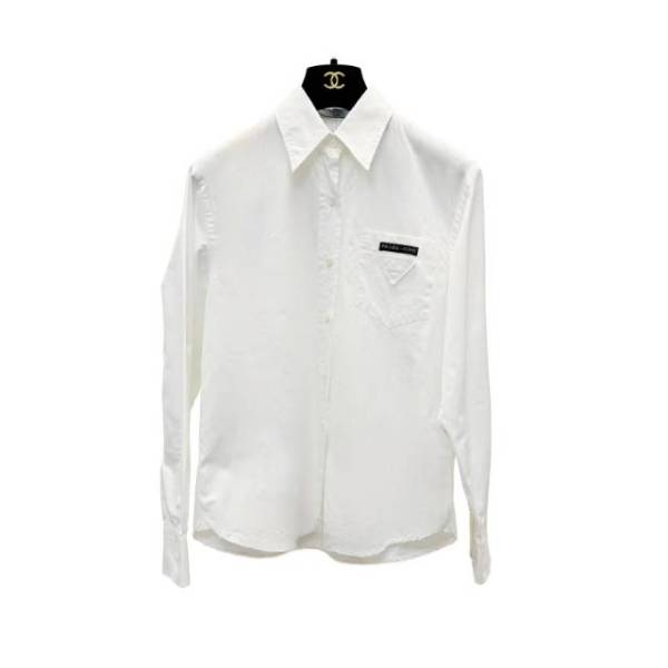 妃鱼/普拉达/棉/衬衫/95新/凡2/5