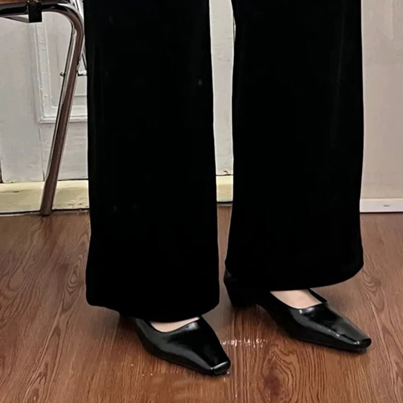 初系～法式浅口单鞋女鞋子秋款新款一脚蹬简约百搭复古991-1